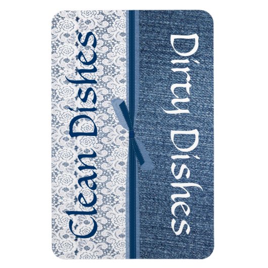 Denim en Kant Vaatwasser Magneet (Verticaal)