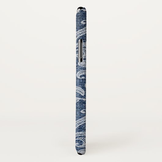 Denim en Lace Chic Glam Phone Case (Achterkant / rechts)