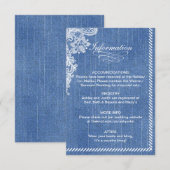 Denim- en Lace-informatiekaart Kaart (Voorkant / Achterkant)