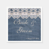 Denim en Lace Servetten (Voorkant)