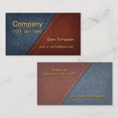 Denim en Leather Visitekaartje (Voorkant / Achterkant)