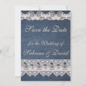 Denim en Losse sparen de Datum Save The Date (Voorkant)