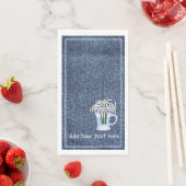 Denim En Madeliefjes Servet (Insitu)