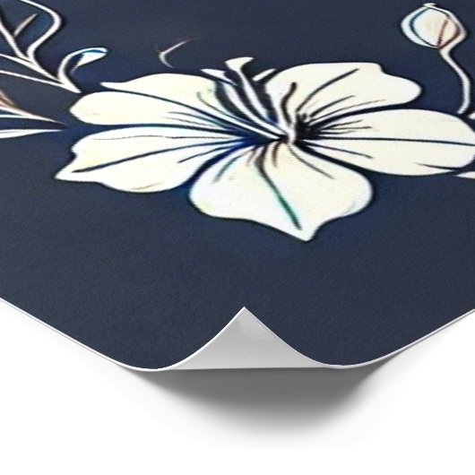 Denim en Wit Minimale Lijst Bijbelverzen Poster (Hoek)