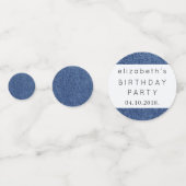 Denim Fabric, Denim Texture, Blue Denim, Birthday Confetti (Voorkanten)