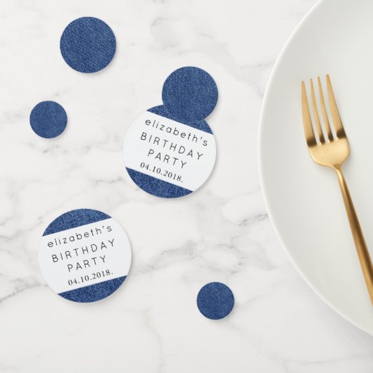 Denim Fabric, Denim Texture, Blue Denim, Birthday Confetti (Groep)