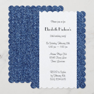 Denim Fabric, Denim Texture, Blue Denim, Birthday Kaart