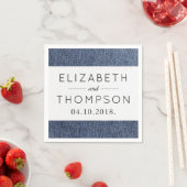 Denim Fabric, Denim Texture, Blue Denim, Wedding Servetten (Insitu)