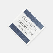 Denim Fabric, Denim Texture, Blue Denim, Wedding Servetten (Hoek)