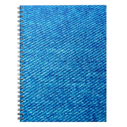 Denim fabric jeans blauwe jeans notitieboek (Voorkant)