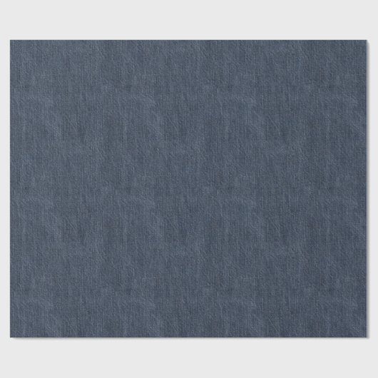 Denim Fabric Look Pattern Cadeaupapier (Vlak)