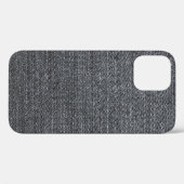 Denim fabric textuur blauwe buitenkant Case-Mate iPhone case (Achterkant (horizontaal))
