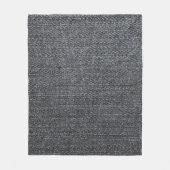 Denim fabric textuur blauwe buitenkant fleece deken (Voorkant)