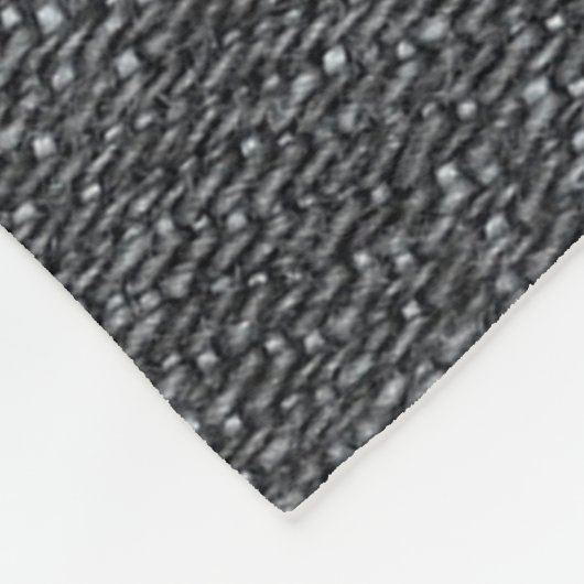 Denim fabric textuur blauwe buitenkant fleece deken (Hoek)