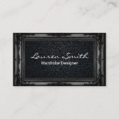 Denim | Fancy zwart Lijst Visitekaartje (Voorkant)