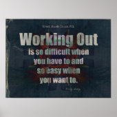 Denim Fitness Motivation! Poster (Voorkant)