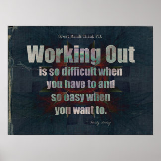 Denim Fitness Motivation! Poster