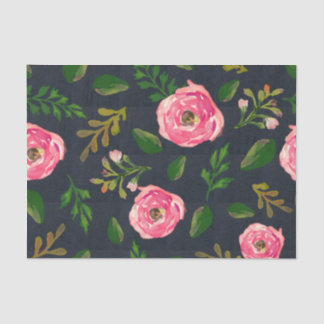 Denim Fleur Tissue Paper Tissuepapier