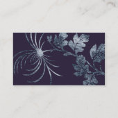 Denim Floral Profile Card Visitekaartje (Achterkant)