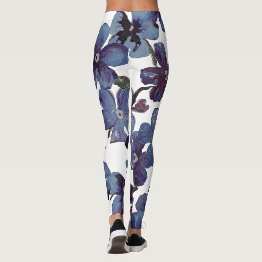 Denim Flowers Leggings (Achterkant)