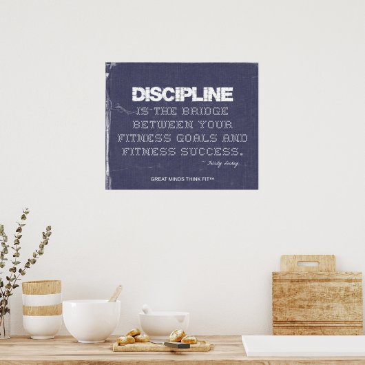 Denim for Fitness Discipline Poster (Keuken)