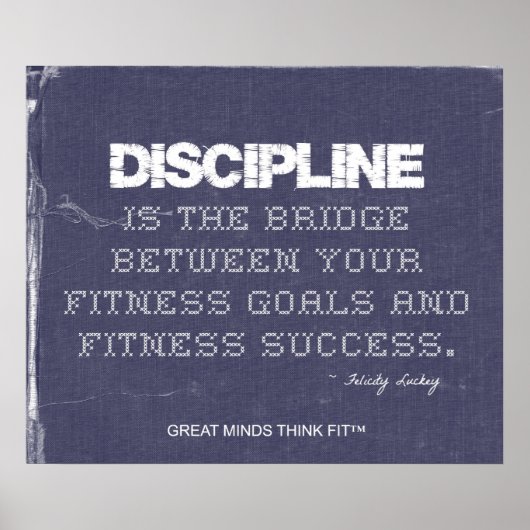 Denim for Fitness Discipline Poster (Voorkant)
