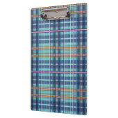 Denim gecontroleerd met meerdere vierkantjes in bl klembord (Links)