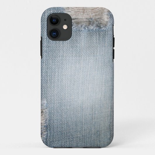 Denim Geïnspireerde iPhone 5 Hoesje (Achterkant)