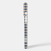 Denim Gingham met witte boog Case-Mate iPhone Case (Achterkant / Links)