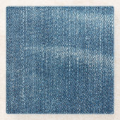 Denim Glazen Onderzetter (Voorkant)