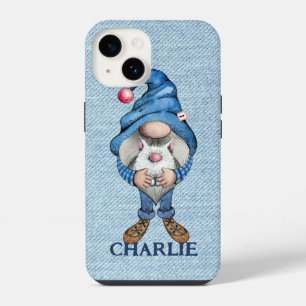 Denim Gnome Boy Hoesje-Mate iPhone Case 14 Hoesje