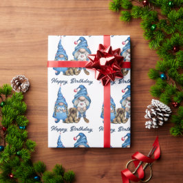 Denim Gnomes Pattern Cadeaupapier