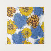 Denim-harten gemaakt van weefsel met gedraaide ran wandkleed (Voorkant)