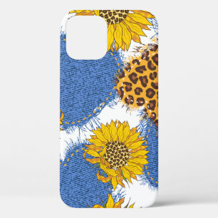 Denim-harten gemaakt van weefsel met torenranden e Case-Mate iPhone case