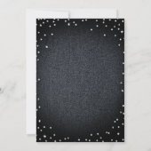 Denim in Parijs Glitter Minimalist Rustic Sweet 16 Kaart (Achterkant)