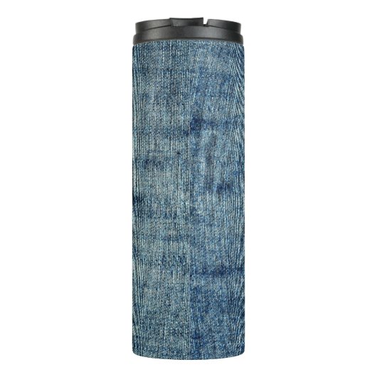 Denim-Inspired Thermosbeker (Achterkant)