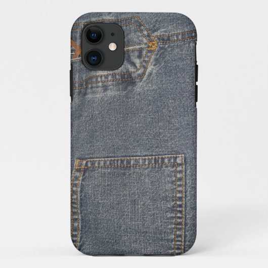 Denim iPhone 5 Hoesje-Mate Barely is hier opgezoge Case-Mate iPhone Case (Achterkant)