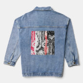 Denim Jack – Abstract Land Jacket (Achterkant)