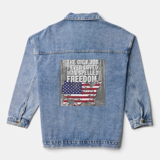 Denim Jack - Vrijheid Werk Jacket (Achterkant)