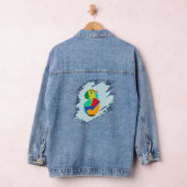 Denim Jacke mit Design auf der Rückseite Jacket (Hangar)