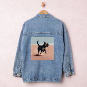Denim Jacket bedrukte hond (Hangar)