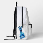 Denim Jacket Bedrukte Rugzak (Links)