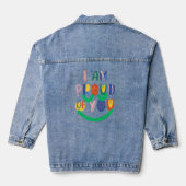 Denim Jacket Ik ben trots op je tekst (Achterkant)