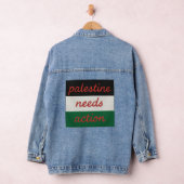 Denim Jacket Palestine needs Action (Hangar)