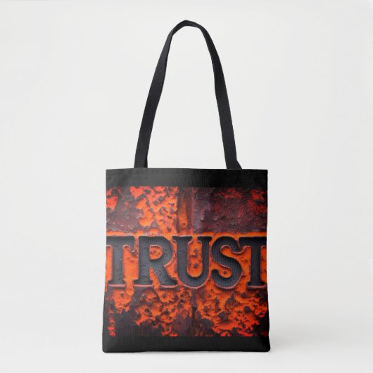 Denim Jacket Trust Tote Bag (Voorkant)