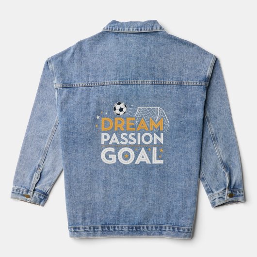 Denim Jacket with Passion Goal Logo (Achterkant)