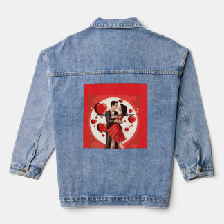 Denim Jacket with romantic design 