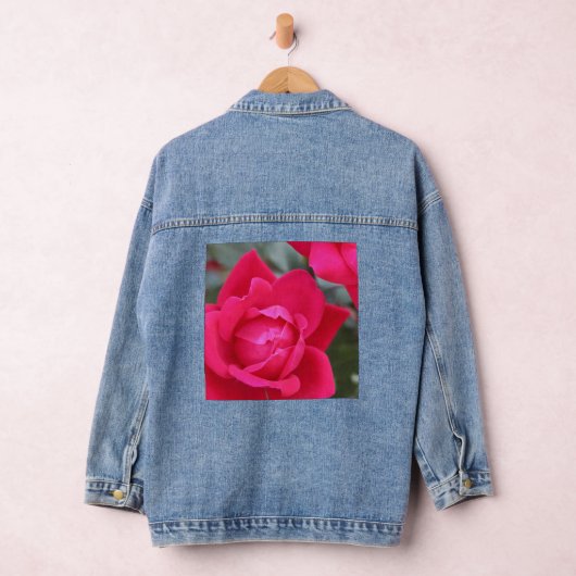 Denim Jacket WITH ROSE DESIGN (Hangar)
