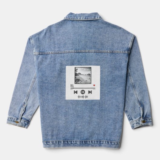 Denim JacketAanpasbare Denim Jacket – Uniek verbli (Achterkant)