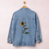 Denim Jas Bloemen Vlinder Zonnebloem Jacket (Hangar)